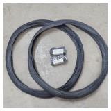 (2) 26in Bicycle Tires and Tubing