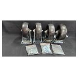 (4) PEMCO E-6 Casters. 2 Set, 2 Swivel
