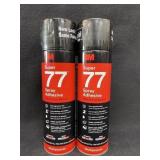 (2) 3M Super 77 Adhesive Spray 16.75 Oz. Can