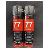 (2) 3M Super 77 Adhesive Spray 16.75 Oz. Can