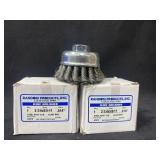 (2) Random Products 83070 2-3/4" Steel Knot Cup