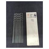 (12) 5/32x6" High Speed Steel Extension Drill Bit
