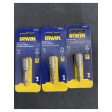 (3) Irwin Tools Magnetic Nutsetter 1