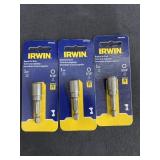 (3) Irwin Tools Magnetic Nutsetter 1