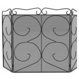 Lizh Metalwork 3-Panel Fireplace Screen
