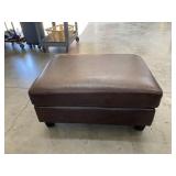 Modavari Leather Ottoman