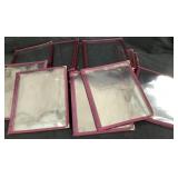 (24) Plastic Menu Covers