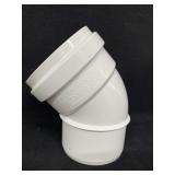 (2) PVC 4 in. ELBOW 45 GXS SDR35