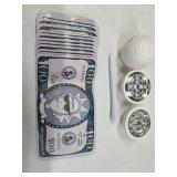 Golf Ball Grinder, Hudeaway Ball, Pipe, And 50