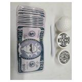 Golf Ball Grinder, Hudeaway Ball, Pipe, And 50