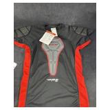 Jr. roller Padded Shirt, Black & Red, Medium