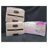 (3) Packages of Womens Diapers