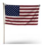 Annin Republic American Flag With Flag Pole