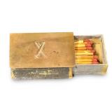 Vintage Field Artillery Metal/Wood Match Box