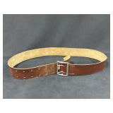 VGT OFFICER SERVICE BELT-NATURAL LEATHER