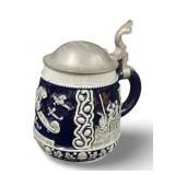 1938 Christmas Luftwaffe Flak Porcelain Beer Stein