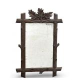 VGT Wood Mirror Hand Carving Style Wall Art