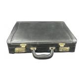 VGT Black Leather Briefcase