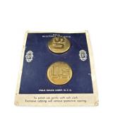 (2) Vintage U.S. Lapel Pins