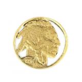 1936 US Buffalo Nickel Coin Cut Indian Head