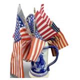 1982 Beer Stein W/ USA Flags