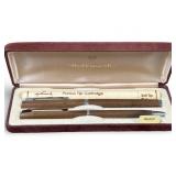 VGT Hallmark Wood Walnut Pen Set W/ Case