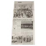 German Newspaper Clipping about 9/11 Attacks