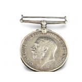 Antique Old WWI British War Indian Silver Medal