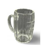 Vintage Adolf Hitler Glass Beer Mug