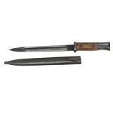 Believed To Be WWII Unmarked Bayonet with Sheath
