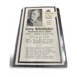 WWII Sergeant Georg Raltenbacher