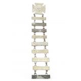 WWII Marksman Badge with 9 Qualification Bars