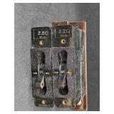 (2) Vintage Heinemann Circuit Breakers 220 ma