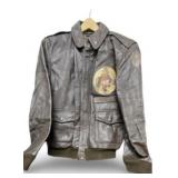 WWII ARMY AIR CORPS A-2 LEATHER FLIGHT JACKET
