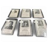 WWII Soldiers & Sergeants Obituary Cards