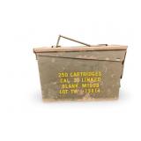 Vintage Military Metal Ammo Box