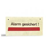 Vintage Alarm gesichert! Sign