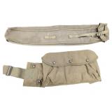 (2) Vintage Military Canvas Pouches