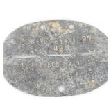 Rare Military Dog Tag WW2 German