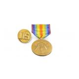 WWI Victory Medal & US Pin