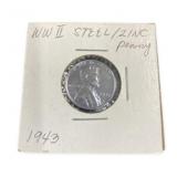1943 WWII STEEL/ZINC PENNY