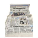 1992 Itï¿½s Clinton For a Change Houston Chronicle