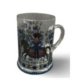 VGT Hand Painted West German Glass Beer Mug