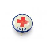 Antique Red Cross Pin 1919 American Button Pinback