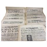 1945 The Stars and Stripes Daily Newspapers