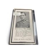 WWII Sergeant Willi Hochtl Obituary Card