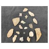 Native American Arrowheads & Pottery Pieces
