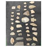 Native American Arrowheads & Tool Pieces