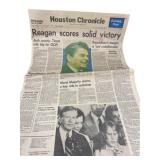 1980 Reagan Scores Solid Victory Newspaper