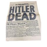 1945 The Stars and Stripes Daily News Hitler Dead